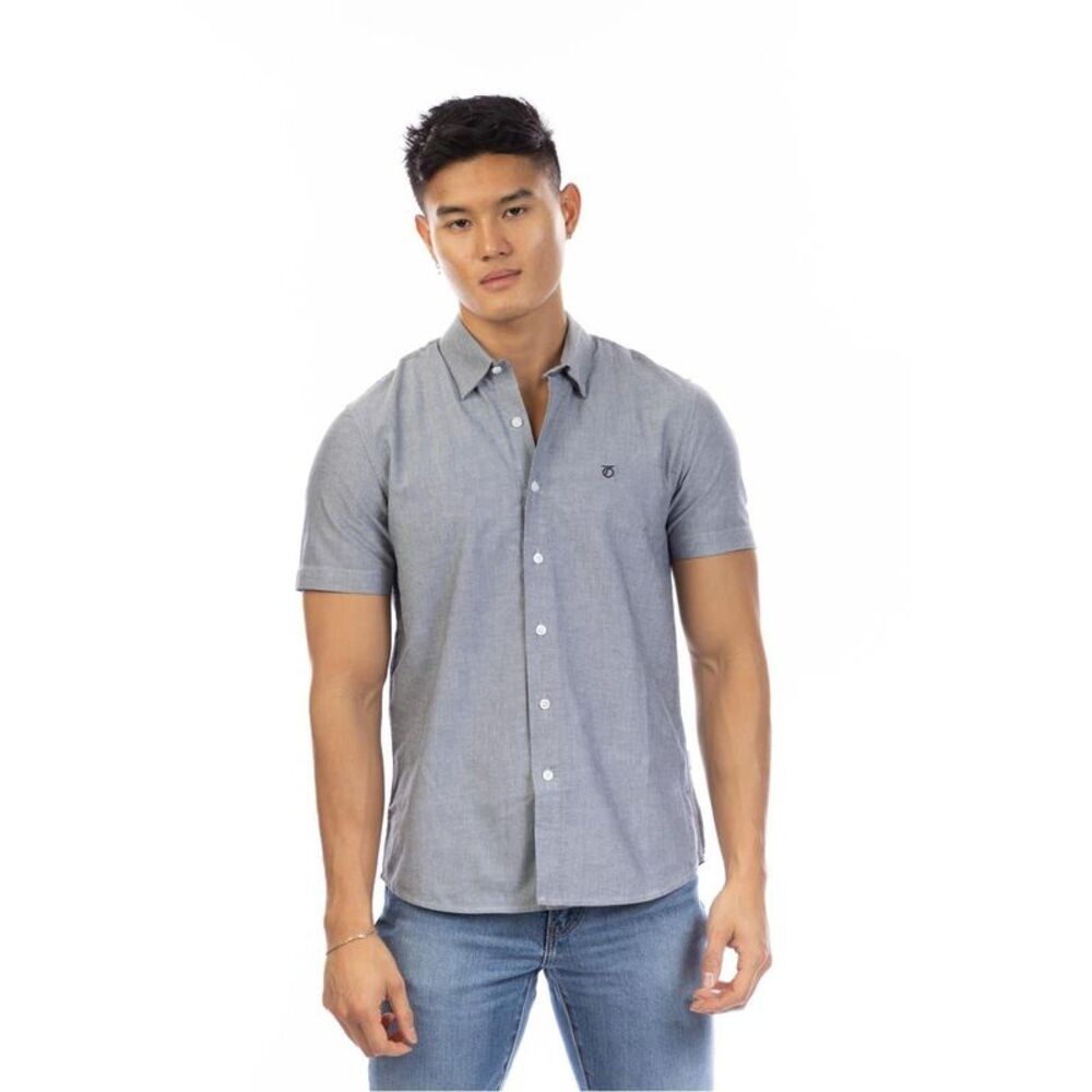Peter Werth Mens Short-Sleeved Shirt / Gray